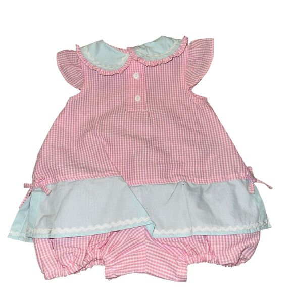 NWT B.T. Kids Vintage Girls Romper Pink Sandals Flower Butterflies Summer Spring - Picture 7 of 7